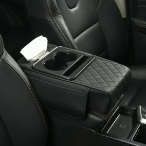 Multifunctional PU Leather Car Armrest Box Mat– Universal Fit for Any Vehicle