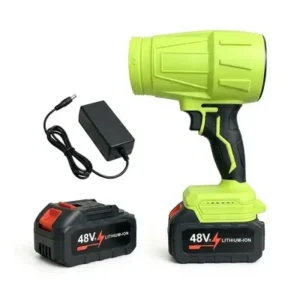 Powerful turbine blower for hair dryers, ideal for cleaning fallen leaves, computer dust, snow, and sand. Powerful electric blower